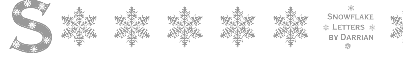 Snowflake Letters